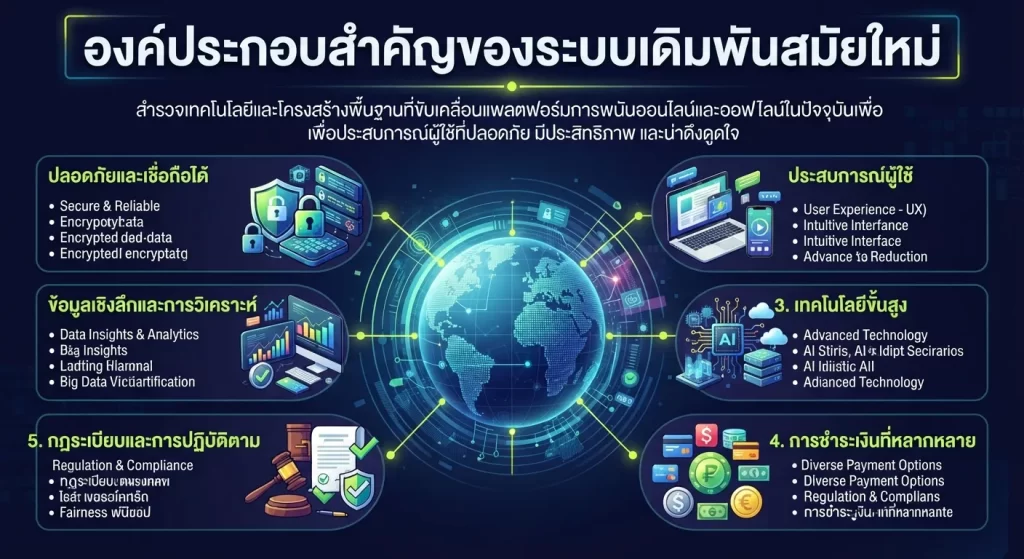 องค์ประกอบสำคัญของระบบเดิมพันสมัยใหม่